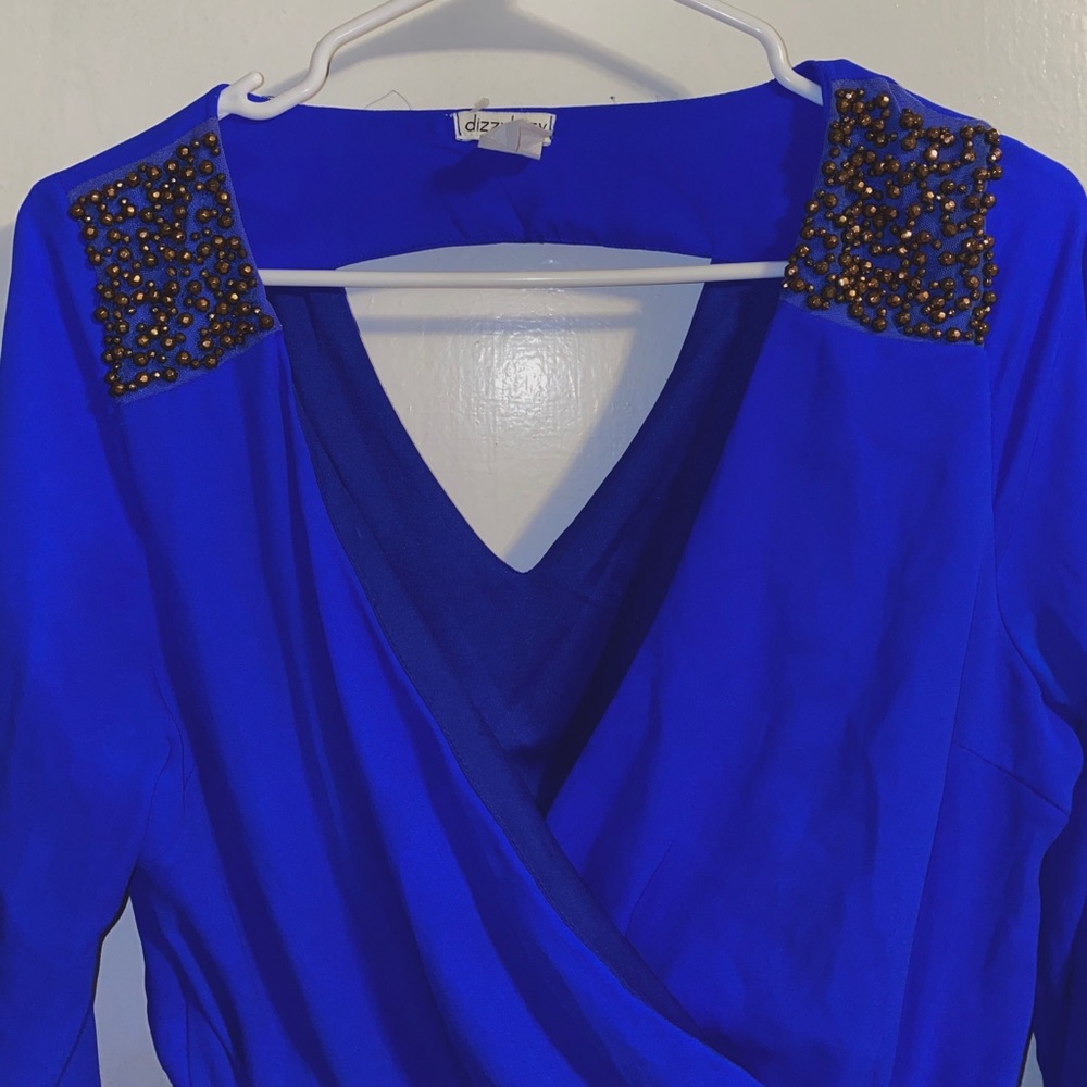Royal blue romper